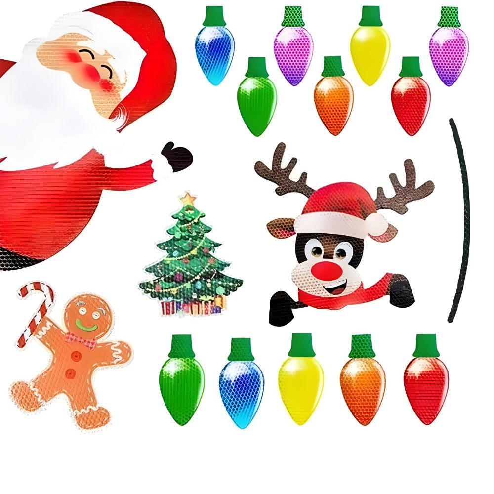 Avelena | Christmas Reflective Magnet Bulb Decorations