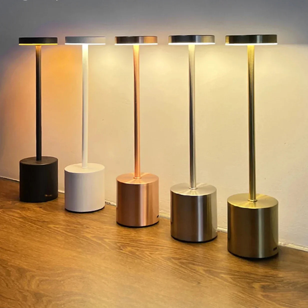 Avelena | Klassische kabellose Lampe - Touch-Sensor-LED-Schreibtischlampe mit 3 einstellbaren Farbtemperaturen