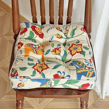 Avelena | Bohemian Klassisches Quadratisches Stuhlkissen