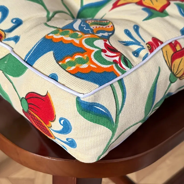 Avelena | Bohemian Klassisches Quadratisches Stuhlkissen