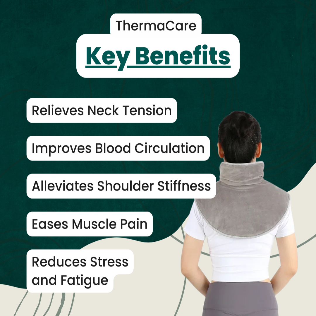 Avelena | CalmWrap | Wärmewickel für Nacken & Schultern – Schnelle Schmerzlindung