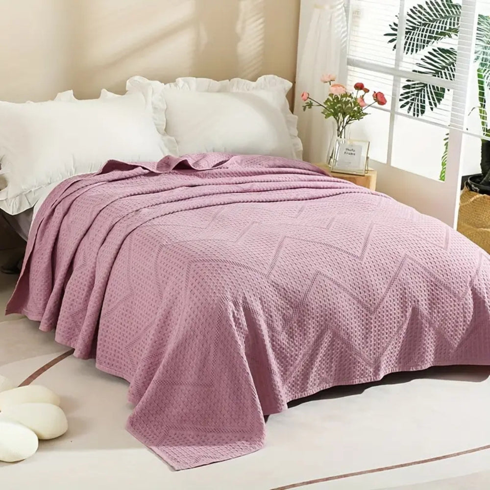 Avelena | Baumwolle Nest Waffel Sommerdecke