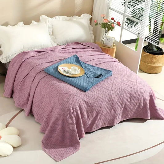 Avelena | Baumwolle Nest Waffel Sommerdecke