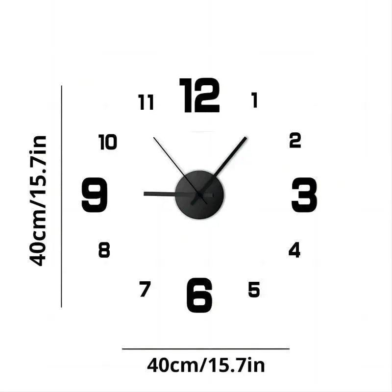 Avelena | Diy Wanduhr rahmenlos lautlos 3D Design