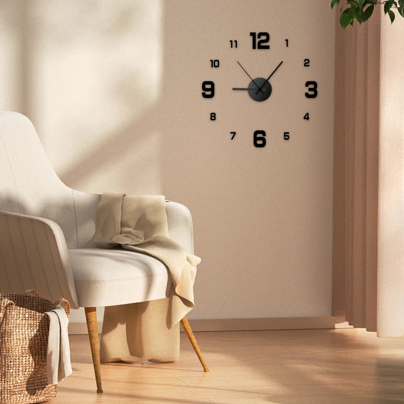 Avelena | Diy Wanduhr rahmenlos lautlos 3D Design