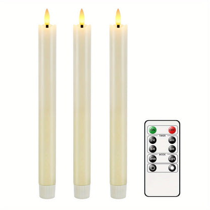 Avelena | CandleLuxe – 6 LED Stabkerzen mit Fernbedienung für luxuriöse Veranstaltungsbeleuchtung