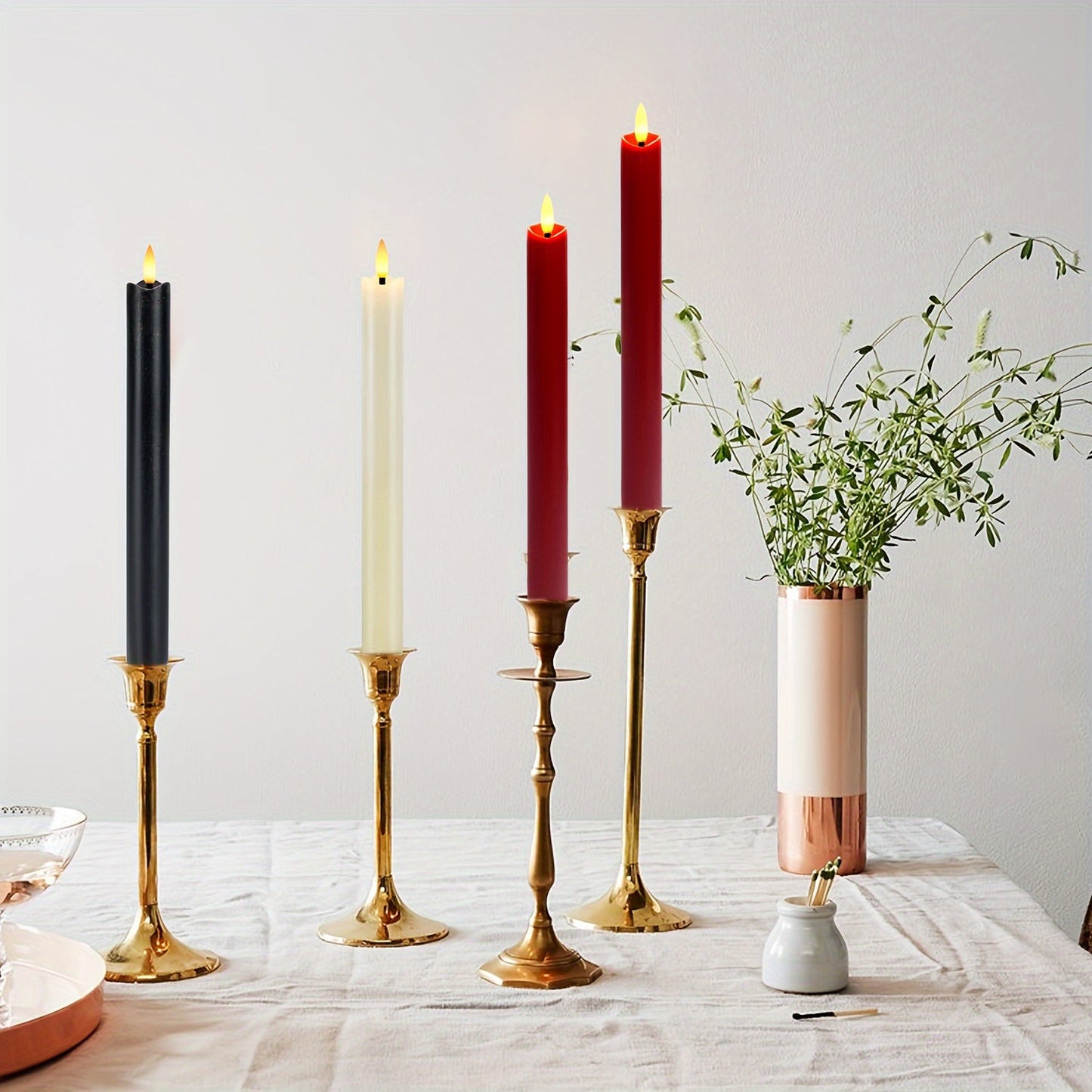 Avelena | CandleLuxe – 6 LED Stabkerzen mit Fernbedienung für luxuriöse Veranstaltungsbeleuchtung