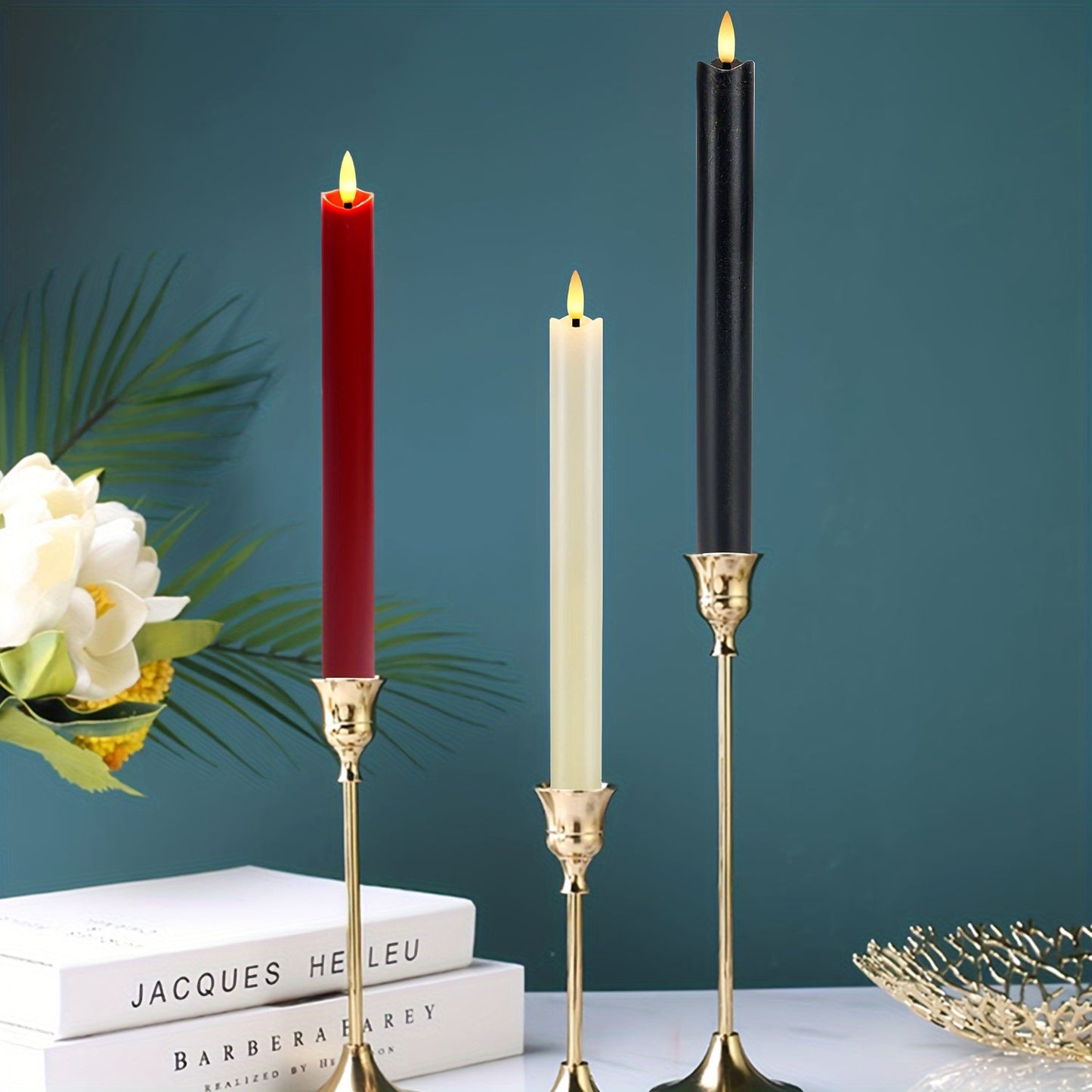 Avelena | CandleLuxe – 6 LED Stabkerzen mit Fernbedienung für luxuriöse Veranstaltungsbeleuchtung