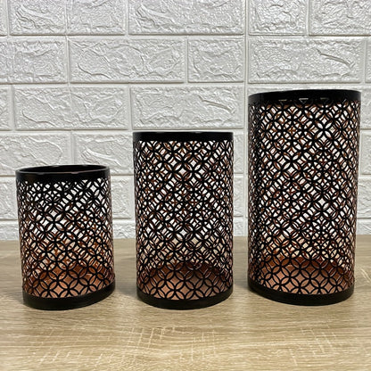 Avelena | StylishFlame - 3-teilige Eisen Kerzenhalter