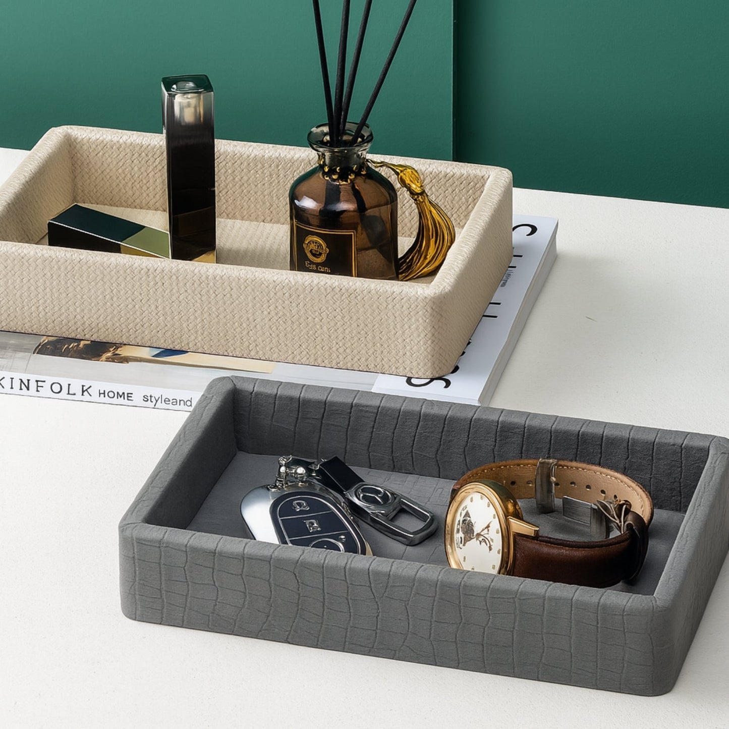 Avelena | Croc Luxe Organizer Tray Box