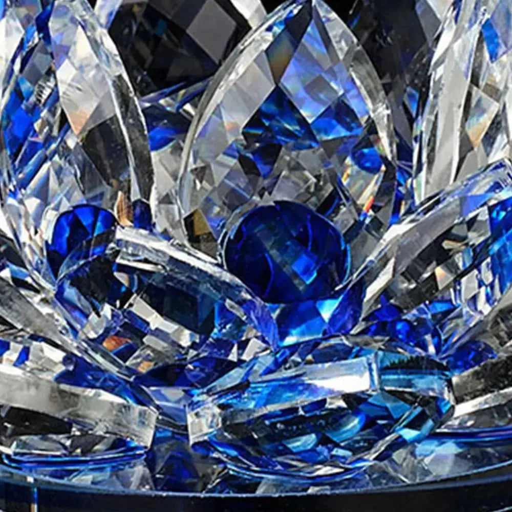 Avelena | Kristall Lotusblume Figurine Zuhause Hochzeit Dekoration Glas Kunstsammlung Briefbeschwerer Büro Tisch Ornamente Souvenir Geschenke