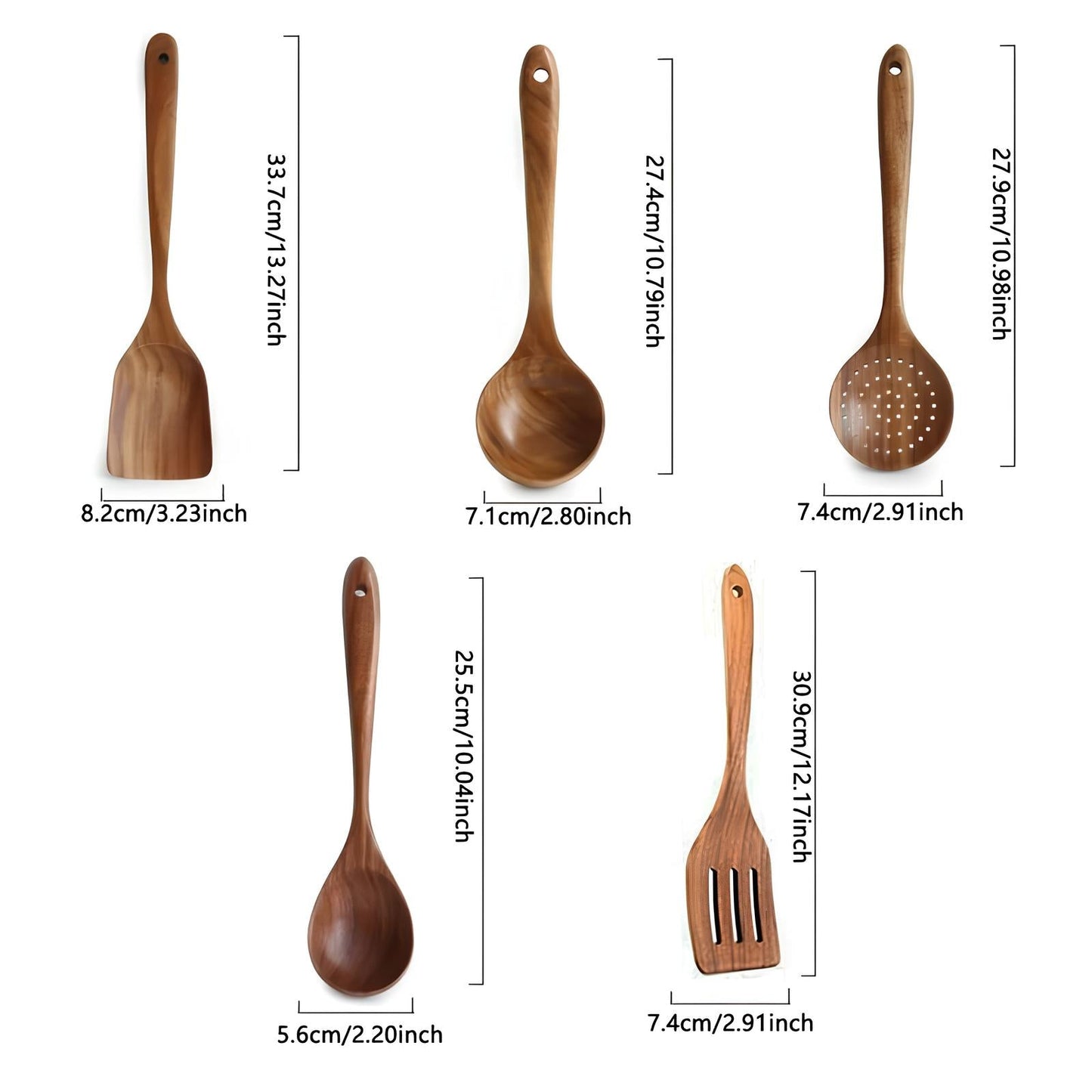 Avelena | Küchenutensilien aus Natürlichem Holz Set