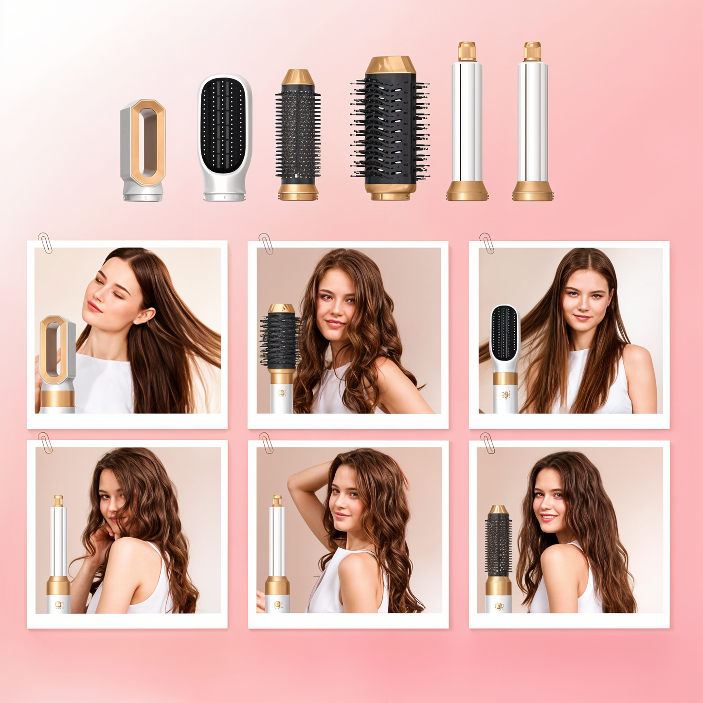Avelena | 5-in-1-Haartrockner mit Styling-Aufsätzen