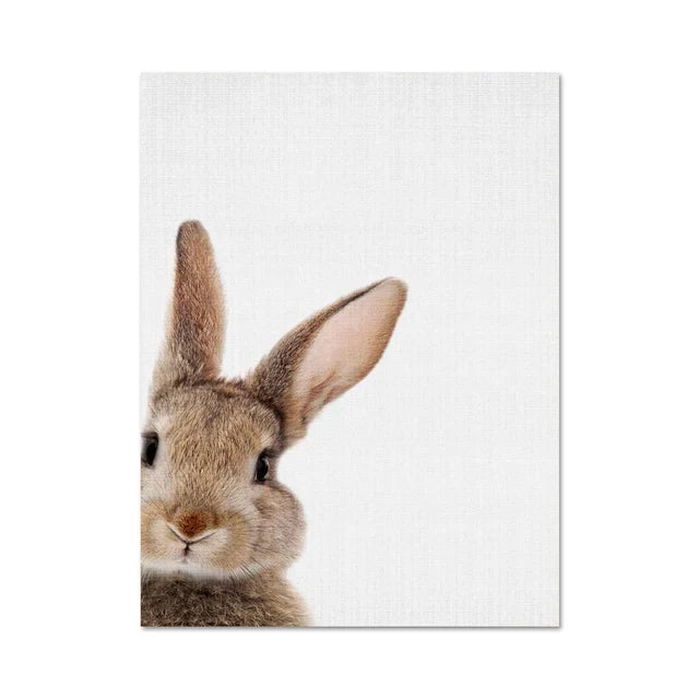 Avelena | Schöne Hasenfotos Fotografie Poster Wandkunst Fine Art Leinwanddruck Baby Tierbilder für Kinderzimmer Wanddekoration