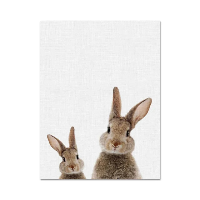 Avelena | Schöne Hasenfotos Fotografie Poster Wandkunst Fine Art Leinwanddruck Baby Tierbilder für Kinderzimmer Wanddekoration