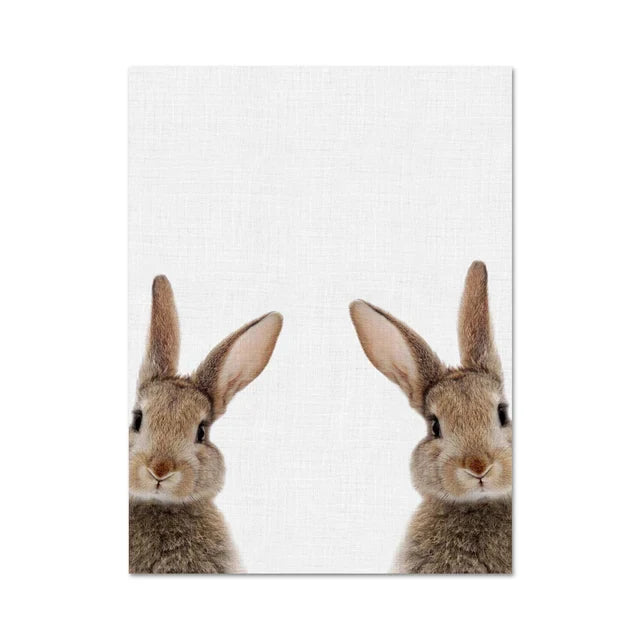 Avelena | Schöne Hasenfotos Fotografie Poster Wandkunst Fine Art Leinwanddruck Baby Tierbilder für Kinderzimmer Wanddekoration