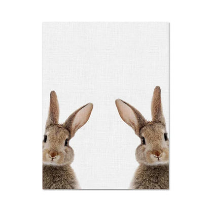 Avelena | Schöne Hasenfotos Fotografie Poster Wandkunst Fine Art Leinwanddruck Baby Tierbilder für Kinderzimmer Wanddekoration