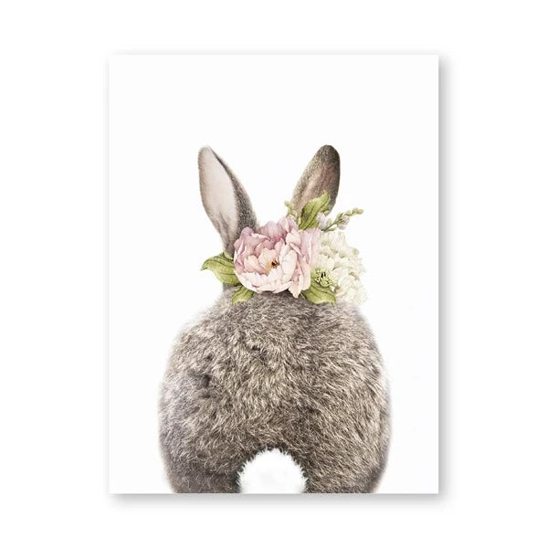 Avelena | Schöne Hasenfotos Fotografie Poster Wandkunst Fine Art Leinwanddruck Baby Tierbilder für Kinderzimmer Wanddekoration