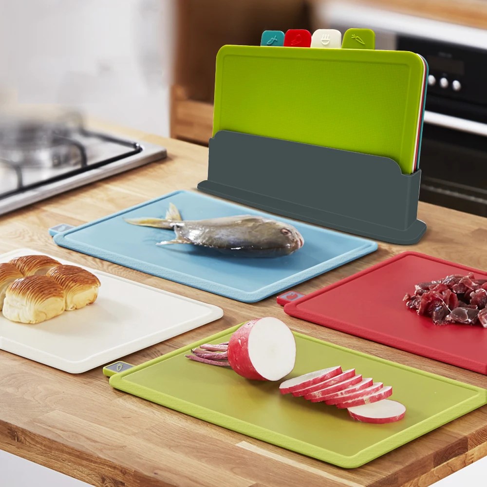 Avelena | Luxus Schneidebrettset mit Holzhalter