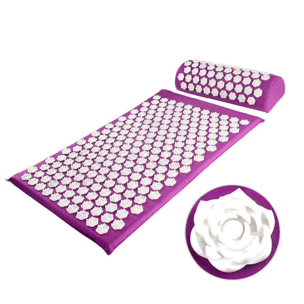 Avelena | Akupressur Yogamatte und Kissen Set