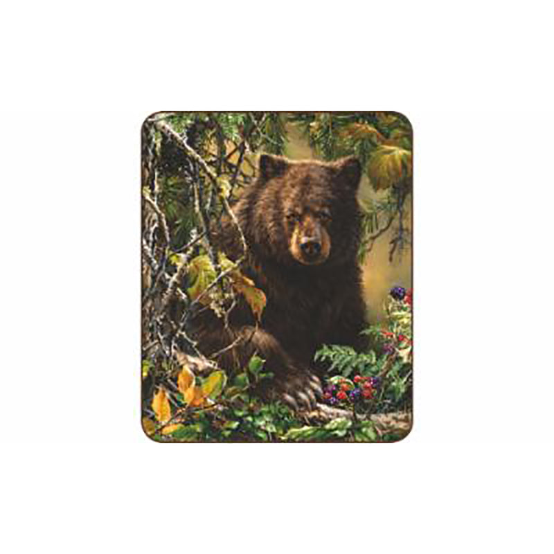 Avelena | Black Bear Woods Plüschteppich Db5433-2 Queen-Size