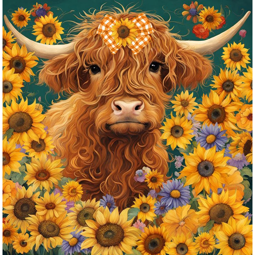 Avelena | Highland Cow Plüsch Königin Größe Decke Db24030
