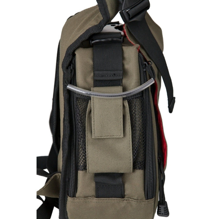 Avelena | CADEN Dreieckige Tscope Sling Schulter Kreuz Digitalkamera Taschen Etui Soft Bag mit Regenschutz für Canon Nikon Sony K1, Größe: 36*31*15cm (Armeegrün)