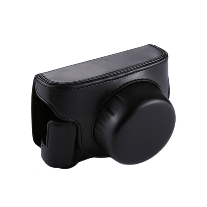 Avelena | Volledige Body Camera PU Leren Cameratas met Strap voor Panasonic Lumix GF7 / GF8 / GF9 (12-32mm / 14-42mm Lens)(Zwart)