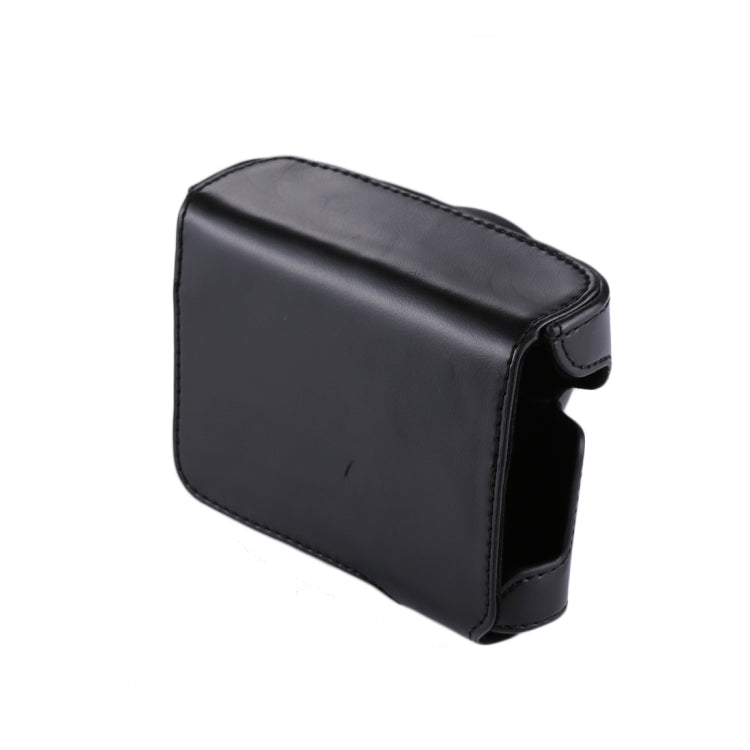 Avelena | Volledige Body Camera PU Leren Cameratas met Strap voor Panasonic Lumix GF7 / GF8 / GF9 (12-32mm / 14-42mm Lens)(Zwart)