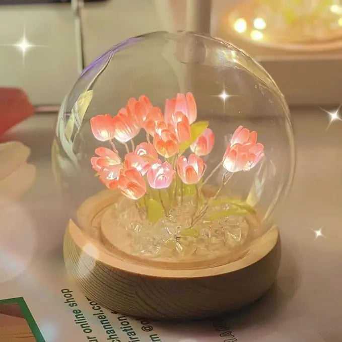 Avelena | DIY Glas Tulpen Globus Lampe