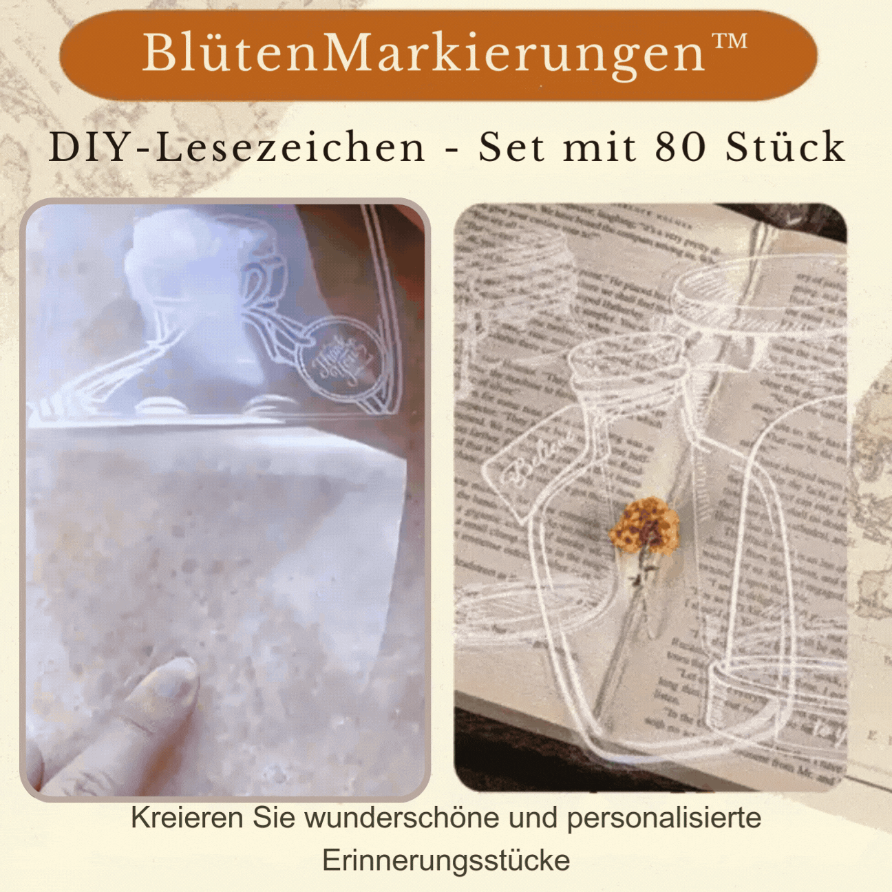 Avelena | BlütenMarkierungen Lesezeichen für Ihre Reise