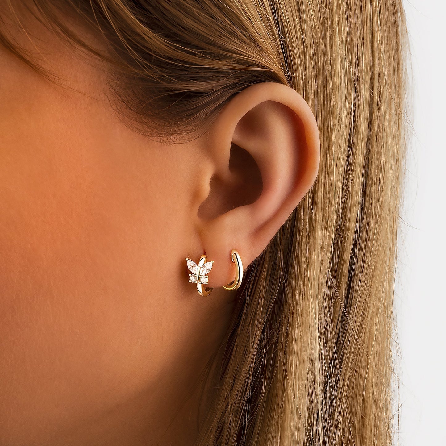 Avelena | Kristall Schmetterling Ohrringe Auryn