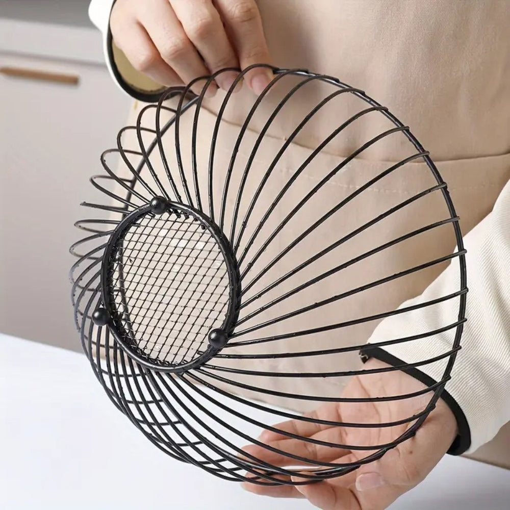 Avelena | Dekoratives rundes Eisen Obsttablett