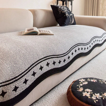 Avelena | Modern Wave Anti-Rutsch Sofabezug