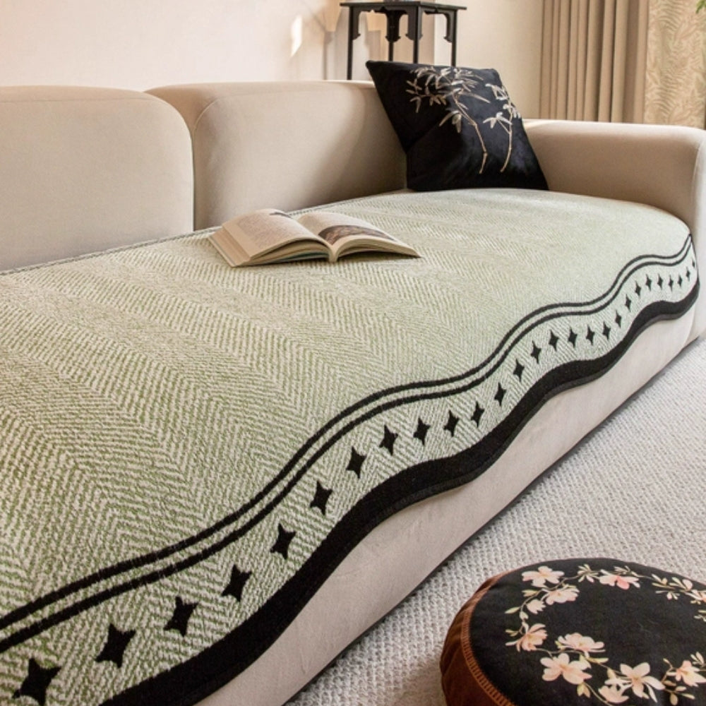 Avelena | Modern Wave Anti-Rutsch Sofabezug