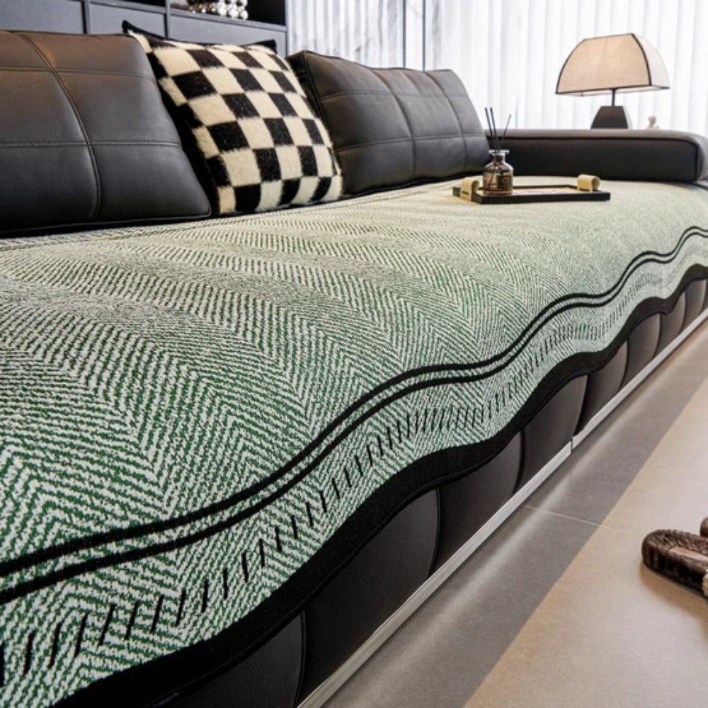 Avelena | Modern Wave Anti-Rutsch Sofabezug