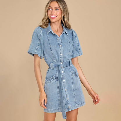 Avelena | Bequemes Denim-Kleid