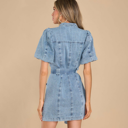 Avelena | Bequemes Denim-Kleid