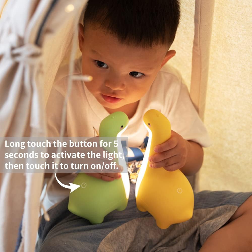 Avelena | DinoSnug – Weiches Leuchten Dinosaurier Nachtlicht für Kinder