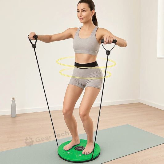 Avelena | Taille Flüster Drehplatte Pro | Magnetisches Massage Balance Board für Kernstärke & Taillentraining zu Hause