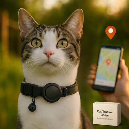 Avelena | Katzen GPS Tracker Halsband | Schnellverschluss, reflektierendes Design & strapazierfähig für Outdoor-Sicherheitsabenteuer