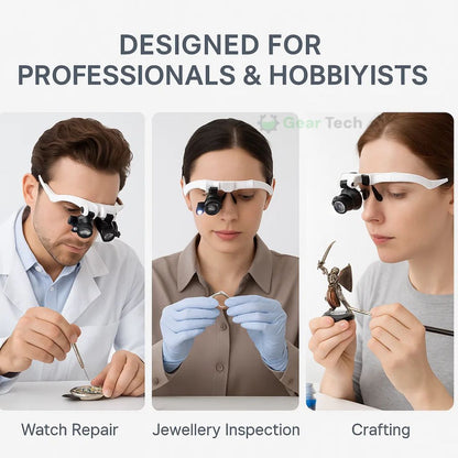 Avelena | Celestara™ | LED-beleuchtete Präzisionslupe mit einstellbarer Helligkeit | Ideal zum Lesen, für Hobbys und detaillierte Arbeiten