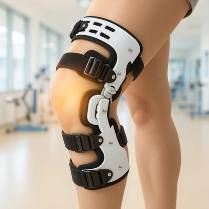 Avelena | ArthroGuard™ | Osteoarthritis Entlastungsbandage für das Knie | Mediale & laterale Unterstützung | Knochen-auf-Knochen-Arthritis-Linderung für Schmerzmanagement