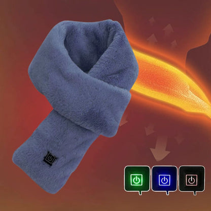 Avelena | Beheizter Kunstpelzschal UK – Wiederaufladbarer USB-Winter-Schal, Weicher thermischer Halswärmer