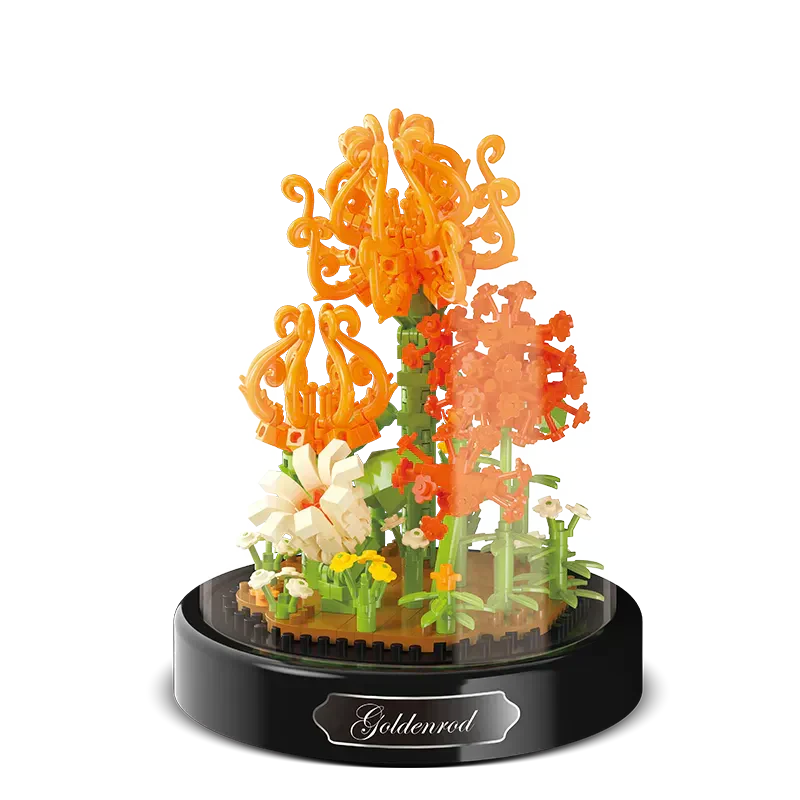 Avelena | BloomBrick DIY Mikro Blumen Bausteine | Mini Ziegel Puzzle | Heimdekoration & Geschenkidee für Kinder