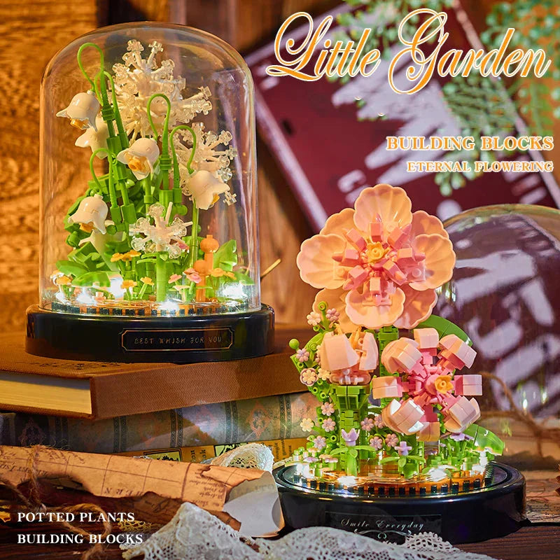 Avelena | Diy Mikro Blumen Bausteine Mini Ziegel Partikel Ewiges Leben Blumen Heimdekoration Zusammenbau Puzzle Spielzeug Kinder Geschenk