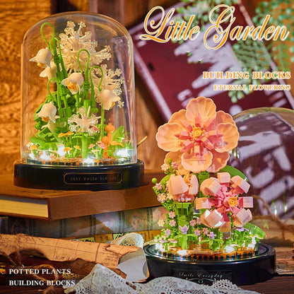 Avelena | Diy Mikro Blumen Bausteine Mini Ziegel Partikel Ewiges Leben Blumen Heimdekoration Zusammenbau Puzzle Spielzeug Kinder Geschenk