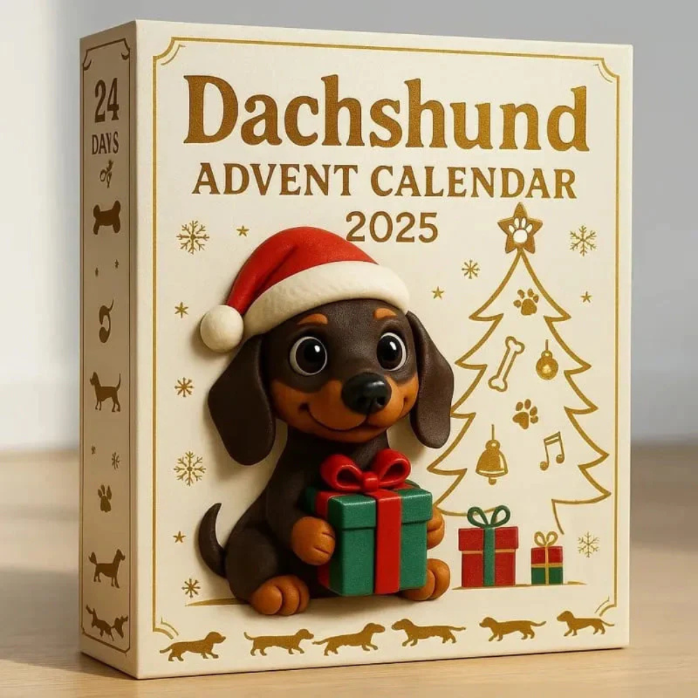 Avelena | Dog Advent Calendar Christmas Gift Collectible Figurines Set