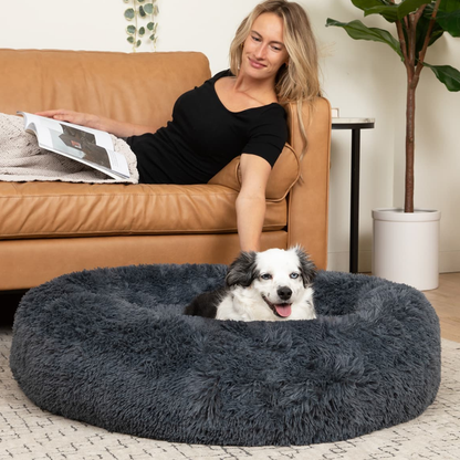 Avelena | Dog Calming Bed Soft Plush Anxiety Relief Pet Cushion