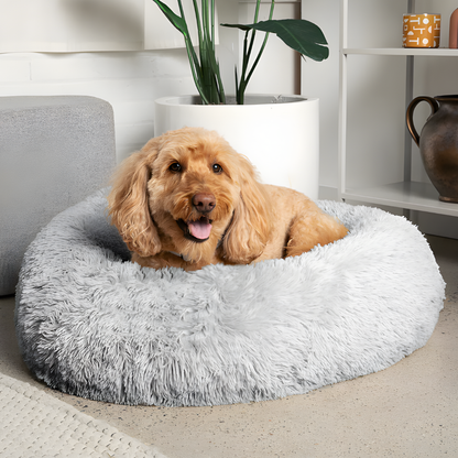 Avelena | Dog Calming Bed Soft Plush Anxiety Relief Pet Cushion